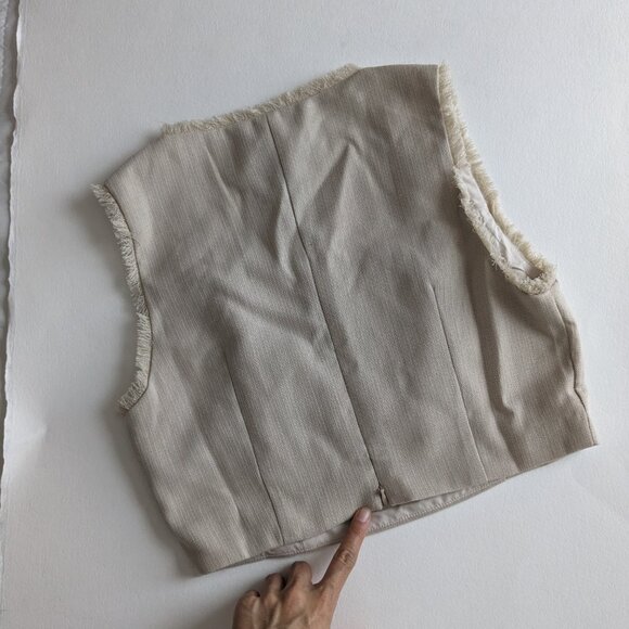 Moritz Fray Square Neck Crop Top - Picture 5 of 5